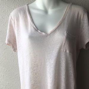 $$$ J.Crew 100% linen v-neck tee